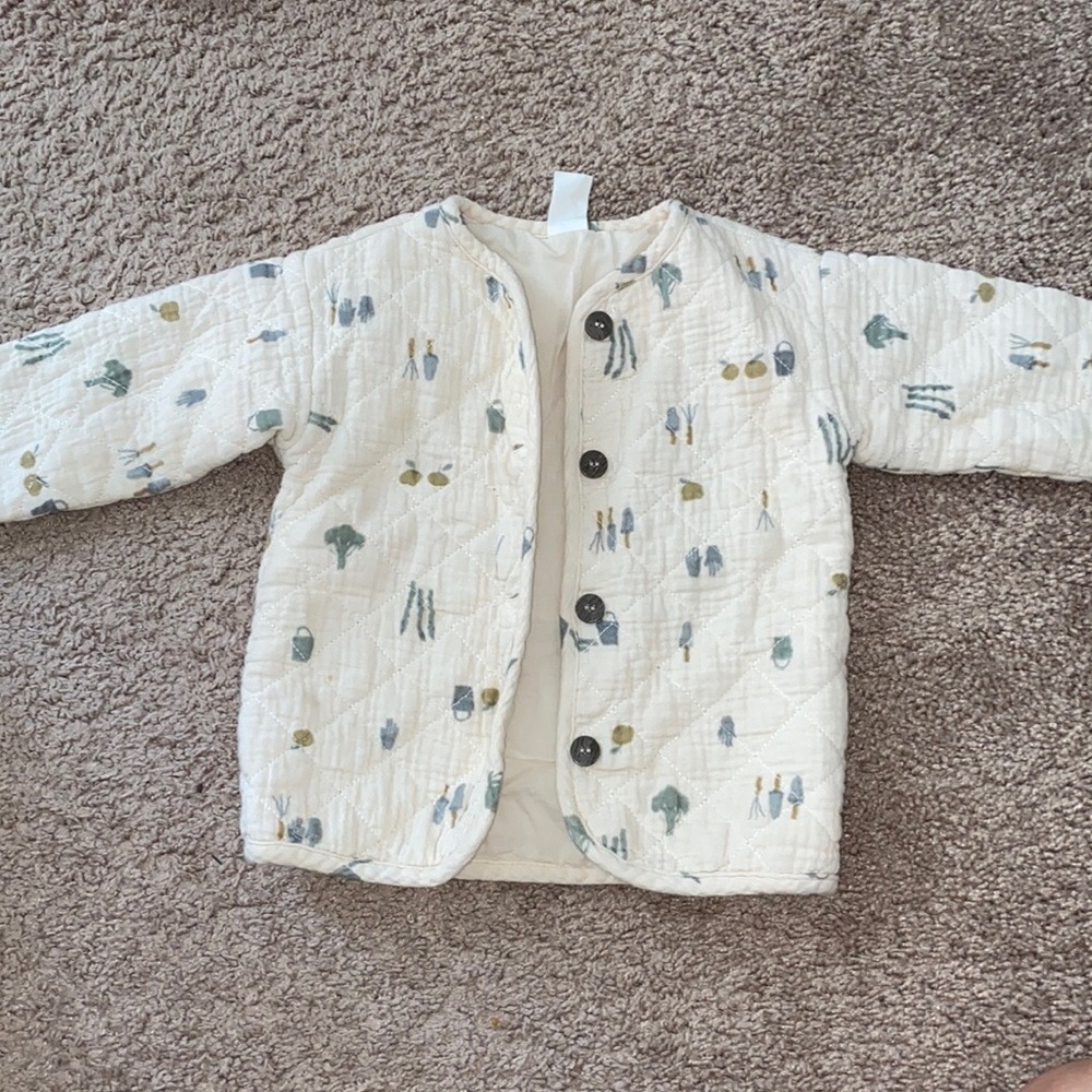quilted jacket, like new, cotton 100%